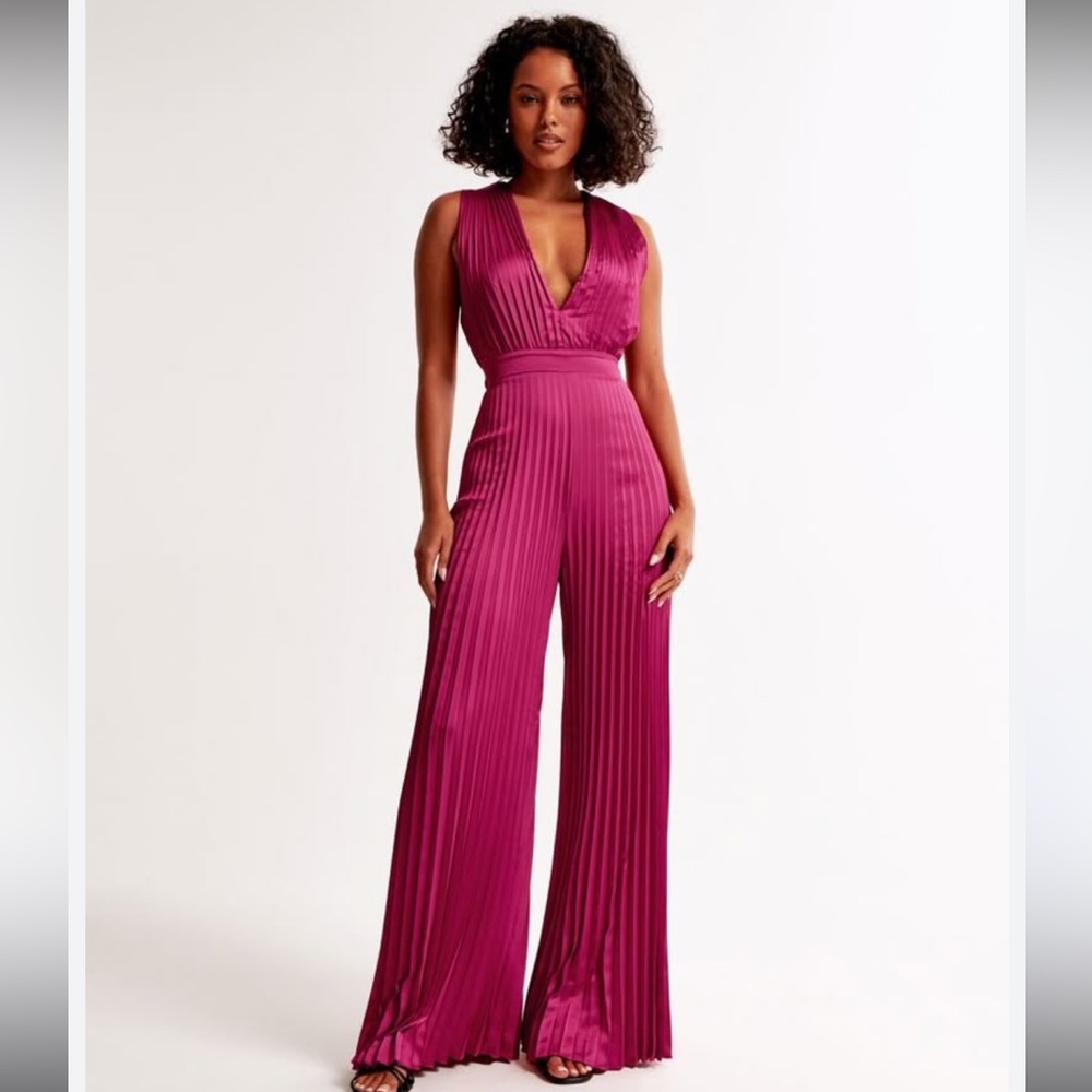 NWT navy Abercrombie jumpsuit